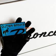 Emblema 3D para aleta Outer Banks para Musclecar Horse_2
