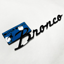 Bronco Outer Banks Insignias de guardabarros Emblema Tailgate 3d Blue vs Negro
 4