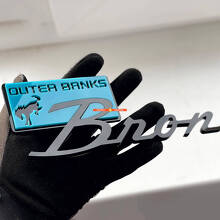 Emblema 3D para aleta Outer Banks para Musclecar Horse_7