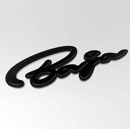 SHELBY BAJA RAPTOR 3D BACE - Emblema de guardabarros personalizado para Ford Raptor
