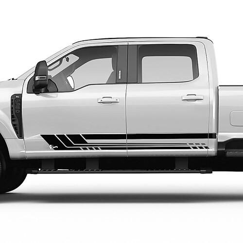 Ford F150 F250 F350 Rocker Panel Side Stripes Sticker Graphics
