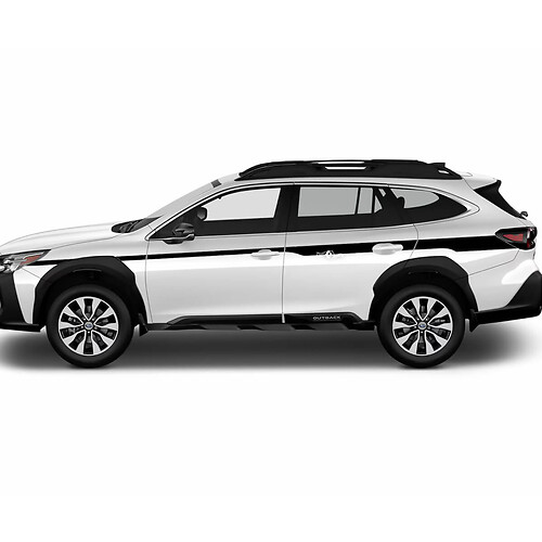 Puertas laterales Gráfico de calcomanía de calcomanía de vinilo para Subaru Outback
