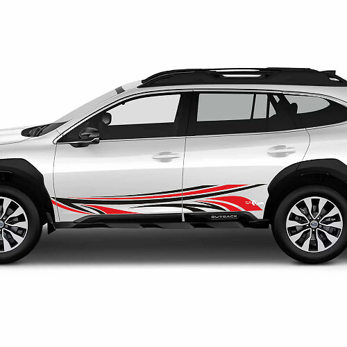 Kit de pegatinas de vinilo de rayas de puertas estilo tribal para Subaru Outback