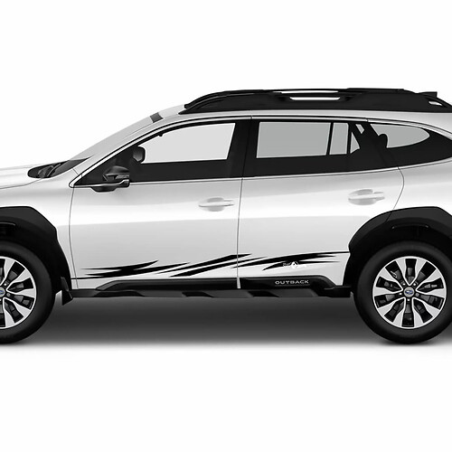 Decal de vinilo de rayas laterales - Attacas gráficas deportivas Fit Subaru Outback
