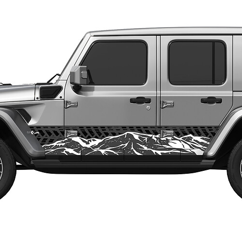 Patriótico Patriótico Flagal Distadibre Puertas laterales Puertas laterales de la calcomanía de vinilo Jeep Wrangler
