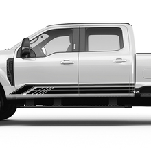 Ford F150 F250 F350 Rocker Panel lateral Rayas Gráficos de pegatinas de vinilo 2 colores
 3