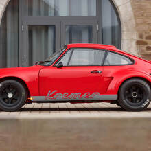 Vinilo adhesivo de rayas laterales con nombre personalizado para Porsche 911 Carrera_2