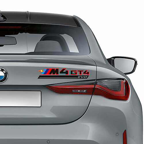 Vinilo adhesivo para maletero trasero estilo M4 GT4 EVO para BMW