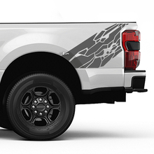 Ford F150 F250 F350 Kit de calcomanía de estilo de piel de grunge Splash - Gráficos laterales de pegatinas de vinilo en la cabecera
 2