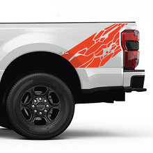Ford F150 F250 F350 Kit de calcomanía de estilo de piel de grunge Splash - Gráficos laterales de pegatinas de vinilo en la cabecera
 3