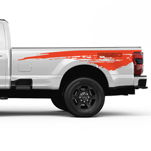 Ford F350 Bed Splash Splash Grunge Kit de calcomanía de vinilo Gráficos laterales
 3