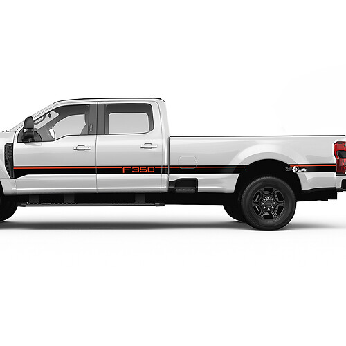 Kit de calcomanías de rayas laterales F350 gráficos de pegatinas de vinilo para camiones Ford
