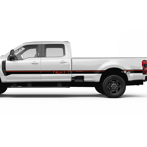 Kit de calcomanías de rayas laterales F350 gráficos de pegatinas de vinilo para camiones Musclecar
