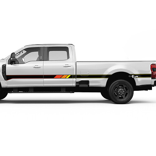 Kit de calcomanías de rayas lateral retro F350 gráficos de pegatinas de vinilo para camiones Ford
