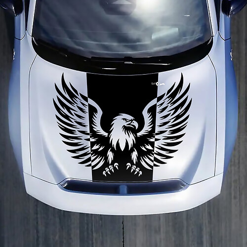 Pegatina de calcomanía de águila calva para capucha para Dodge Charger Electric
