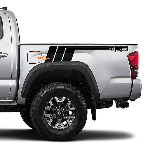 Striegas laterales traseras TRD Pegatina de calcomanía de vinilo para Toyota Tacoma
