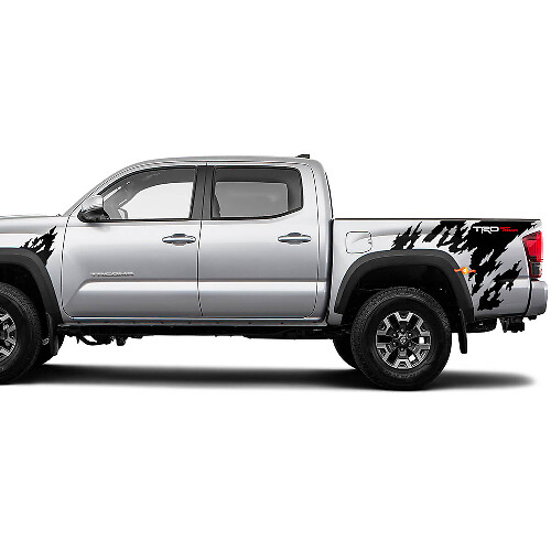 Pegatina de calcomanía de vinilo trasero y lateral delantero TRD para Toyota Tacoma
