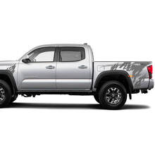 Pegatina de calcomanía de vinilo trasero y lateral delantero TRD para Toyota Tacoma
 2