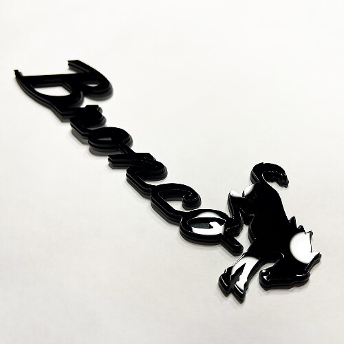 Bronco Fender Insignias Tailgate Emblem 3d Insignia gris Vs Negro
