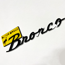 Bronco Outer Banks Insignias de guardabarros Emblema 3D Insignia Amarillo Vs Negro
 5