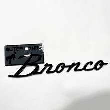 Placa 3D Estilo Outer Banks para guardabarros o portón trasero para musclecar horse_2