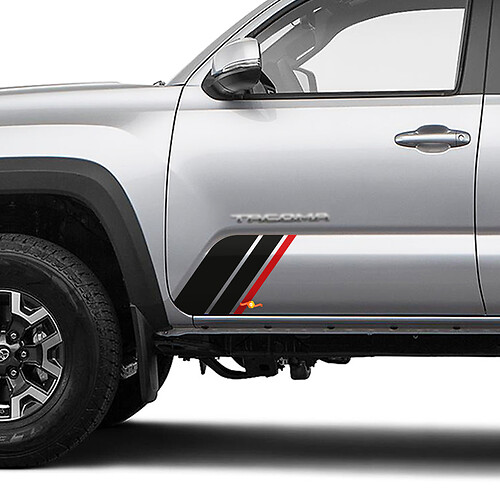 Panel de balancín lateral Patinas de calcomanía de vinilo Panel Panel para Toyota Tacoma
