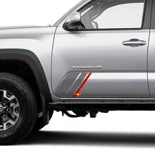 Kit de vinilos con franjas triples laterales para Toyota Tacoma_2