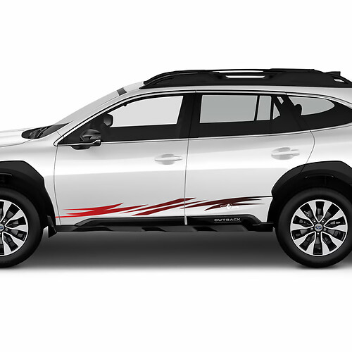 Calcomanía de vinilo de gradiente de rayas laterales - pegatina gráfica deportiva Fit Suba Outback
