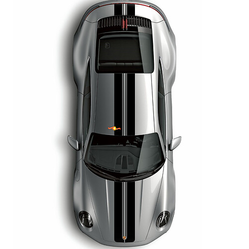 Porsche 997 Carrera Hood Roof Tunk Decals Stickers Graphics Graphics

