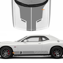 Calcomanías laterales de la campana para Dodge Challenger Cobra Kai Style Vinyl Racing Decal Sticker
 2
