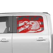 EAGLE BALDO DEL ESAGLE EE. UU. US FLAG Ventana de calcomanía de vinilo Gráficos para camiones Ford para camiones Ford
 2