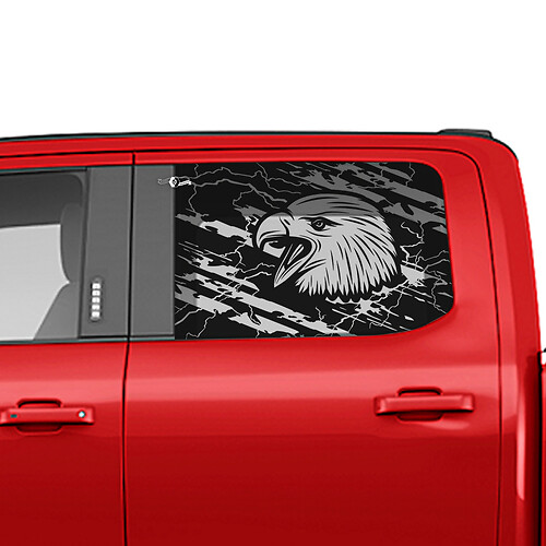 Gráficos de calcomanía de ventana de águila calva lateral gráficos para camiones Ford para camiones Ford
