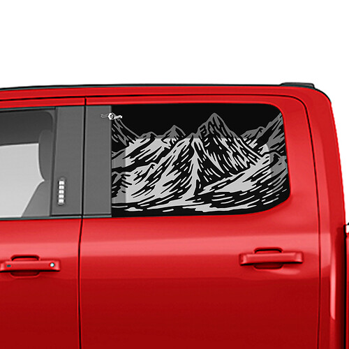 Montañas laterales Dispala de calcomanía gráfica de pegatinas de vinilo para camiones Ford
