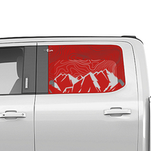 Montañas laterales Mapa topográfico Ventana Calcomanía gráficos de pegatinas de vinilo para camiones Ford
 3