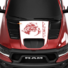 Calcomanía de vinilo para capó estilo T-Rex para camioneta Dodge Ram 1500 TRX_2