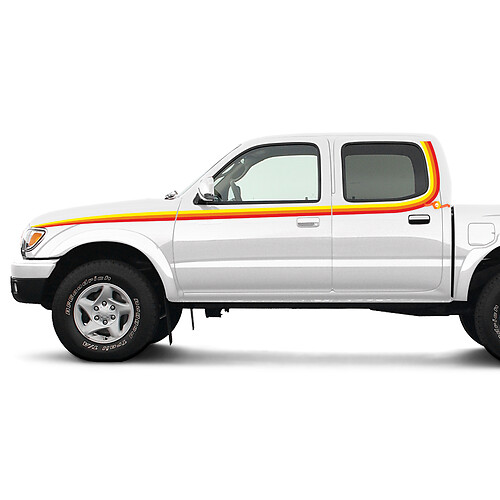 Toyota Tacoma Vintage Stripes Tacoma 1995-2004 Pegatina de calcomanías

