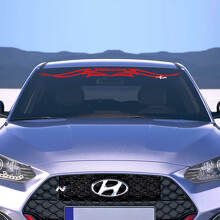 Calcomanía Abstracta de Letras de Marca para Parabrisas para Hyundai Veloster 3