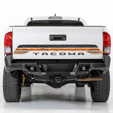 Toyota Tacoma Vintage Stripes Mapa topográfico Caperino lateral Palabras de calcomanía
 3