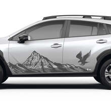 Vinilo adhesivo gráfico de puertas laterales Mountains Eagle para Subaru Crosstrek 3