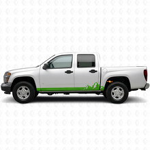 Vinilos de franjas para puertas y paneles de estribo Mountain Range para Chevrolet Colorado 1.ª generación 2004-2012_6