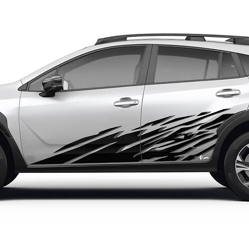 Kit de pegatinas de vinilo para protector contra barro en la puerta lateral para Subaru Crosstrek_1