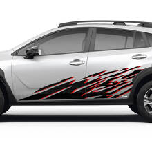 Kit de pegatinas de vinilo para protector contra barro en la puerta lateral para Subaru Crosstrek_2