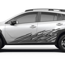 Kit de pegatinas de vinilo para protector contra barro en la puerta lateral para Subaru Crosstrek_3