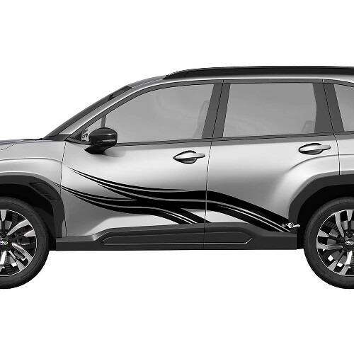 Puertas laterales CALCELA DE VINIL TRIBAL - Pegatina gráfica Universal Fit Suba Forester
