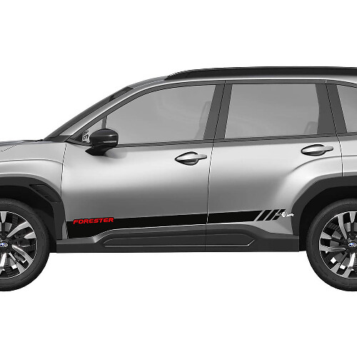 Puertas laterales rayas de panel de rocker calcomanía de vinilo - pegatina gráfica universal ajuste Suba forester
