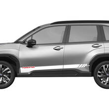 Puertas laterales rayas de panel de rocker calcomanía de vinilo - pegatina gráfica universal ajuste Suba forester
 2