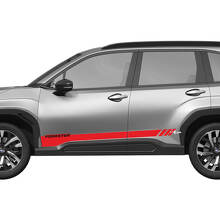 Puertas laterales rayas de panel de rocker calcomanía de vinilo - pegatina gráfica universal ajuste Suba forester
 3