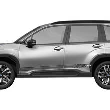 Pegatinas adhesivas de vinilo de franjas de competición para panel lateral de las puertas 4 para Subaru 3