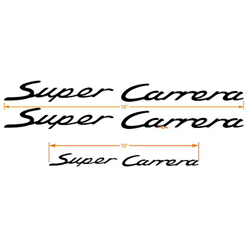 Super Carrera Talker Sticker Decal se adapta a Porsche
