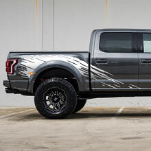 Calcomanía gráfica adhesiva para salpicaduras en el lateral de la cama, compatible con Musclecar truck power truck Roush Package 2.
 2